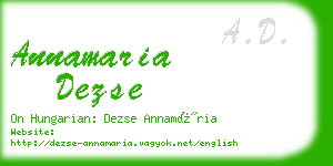 annamaria dezse business card
